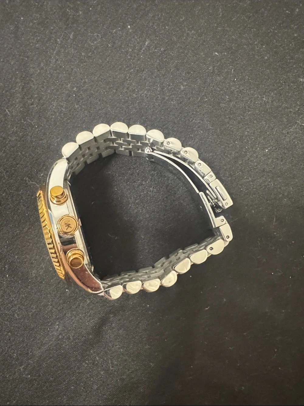 Michael Kors Gold and Silver Two-Tone Chronograph Bracelet Watch